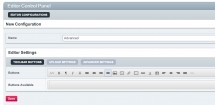 Editor bar