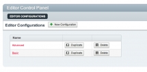 Editor configs