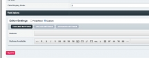 Editor field settings