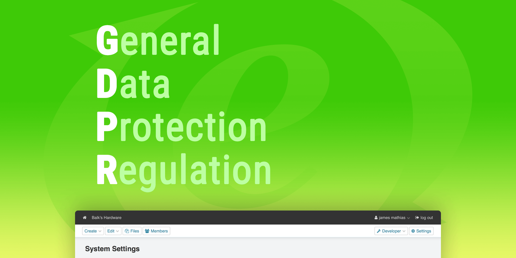 GDPR Announcement