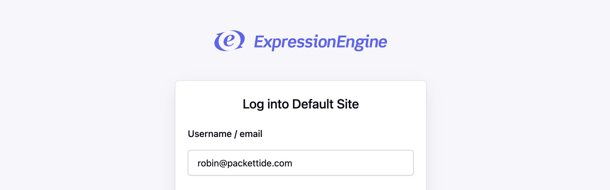 Login with email address
